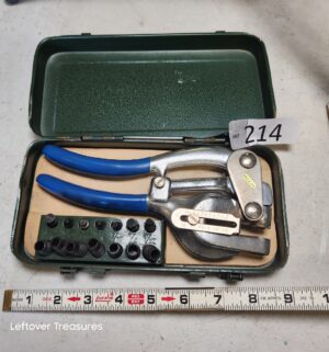 n214- Lustre Line 8500 Power Puncher Metal Hole Punching Kit