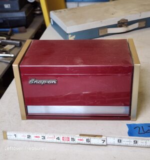 n267- Snap-on Tools Mini Micro Miniature Metal Toolbox