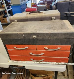 n308- Tool box w/ electrical items