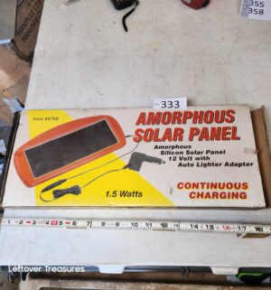 n333- Amorephous Solar Panel