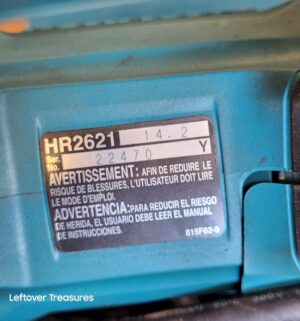 n346- Makita HR2621 Impact Drill. Needs repair - Image 3
