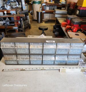 n348- long organizer w/ hardware