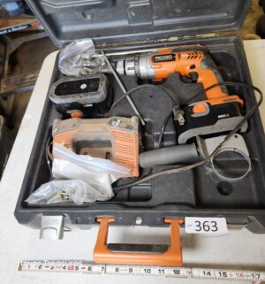 n363- Ridgid Drill. Tested/works, just very dusty