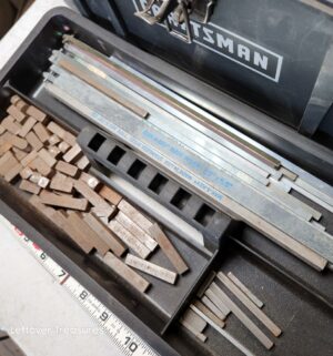 n366- Large Craftsman Tool Box w/ Key Stock Metal - Image 3
