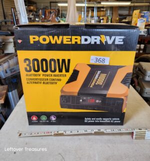 n368- PowerDrive 3000W Bluetooth Power Inverter. Looks Un-Used!