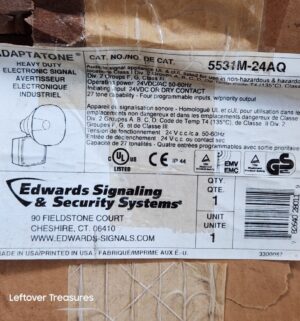 n374- Edwards Adaptatone 5531M-24AQ Heavy Duty Electronic Signal. Appears Un-Used! - Image 3