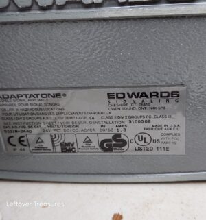n374- Edwards Adaptatone 5531M-24AQ Heavy Duty Electronic Signal. Appears Un-Used! - Image 4