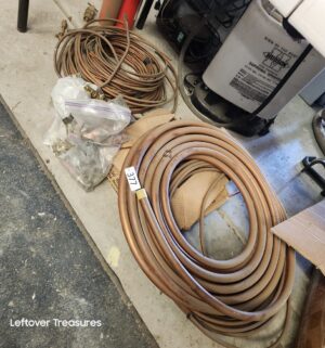 n377- Copper Tubing w/ brass fittings, bolts