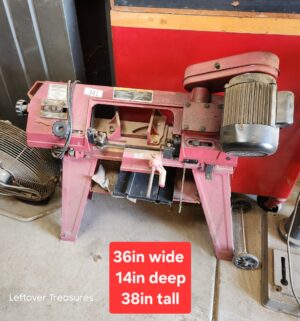 n381- Central Machinery Horizontal/Vertical Metal Cutting Bandsaw