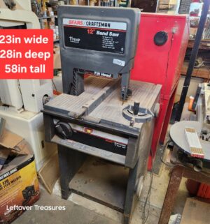 n385- Craftsman 12 inch Band Saw. 1 1/8HP
