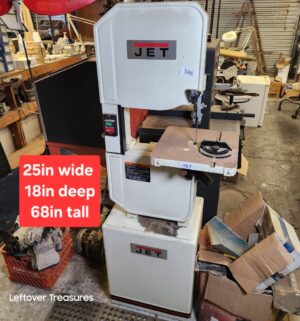 n387- JET 14 inch Wood/Metal Vertical Bandsaw. 1 HP. 115/230V, 1 Phase