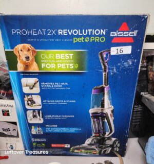o16- Bissell Proheat Revolution Pet Pro. Appears un-used