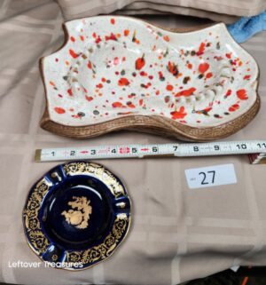 o27- mid-century ceramic ashtray, Limoges dish