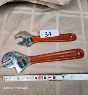 o34- Adjustable Wrenches - Image 1