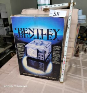 o58- Bentley Deluxe Portable 5-Inch Black & White Television - Image 1