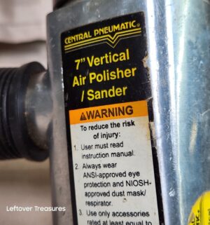 o72- 7 inch vertical air polisher/sander - Image 2