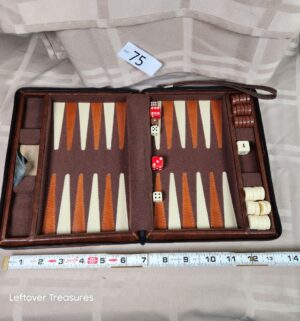 o75- Travel Size backgammon - Image 1