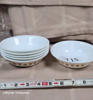 o115- vintage Corelle Butterfly Gold cereal or soup bowls - Image 1