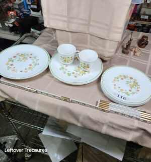 o116- Corelle Strawberry Sundae dinnerware - Image 1