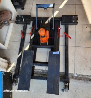 o159- Motorcycle floor jack. 8 ton bottle jack - Image 1