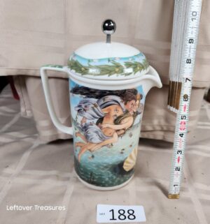 o188- Zengo Flight of Angels porcelain French press - Image 1
