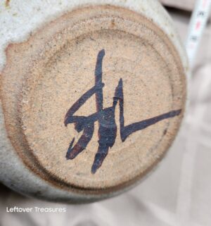 o192- Mid Century Signed Pottery Vase - Image 2