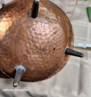 o209- hammered copper cauldron - Image 2
