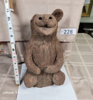 o228- Bear Scuplture from Margaret Hudson Earth Arts Studio