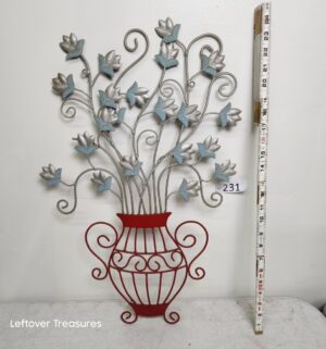 o231- metal floral wall sculpture - Image 1