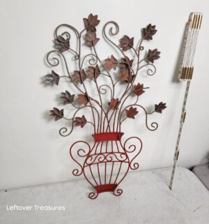 o231- metal floral wall sculpture - Image 2
