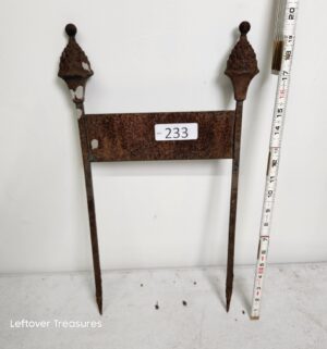 o233- Wrought Iron Victorian Style Spiked Gate Section - Image 1