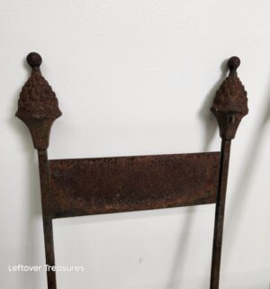 o233- Wrought Iron Victorian Style Spiked Gate Section - Image 2