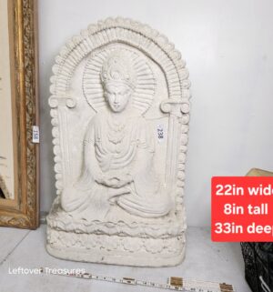 o238- Resin Bodhisattva Garden Stand - Image 1