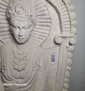 o238- Resin Bodhisattva Garden Stand - Image 2