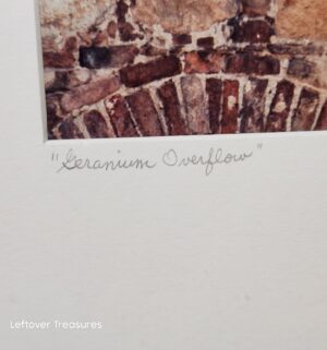 o246- geranium overflow signed by Gary Christiansen - Image 2