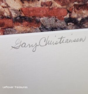 o246- geranium overflow signed by Gary Christiansen - Image 3