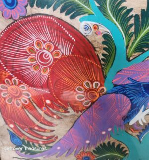 o247- Mexican Folk Art, specifically an Amate bark painting - Image 2