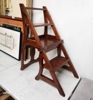 o252- folding library ladder chair - Image 2