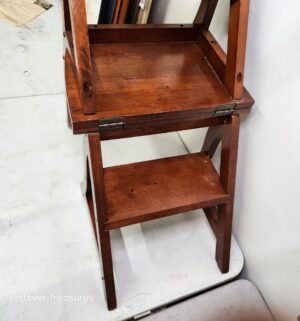 o252- folding library ladder chair - Image 3