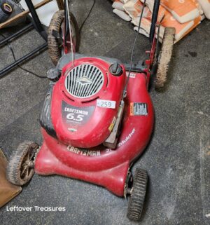 o259- Craftsman 6.5hp mower. Ran briefly before stalling - Image 1