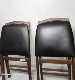 o260- Set of 5 Stakmore folding chairs. Mid century. Great shape - Image 6