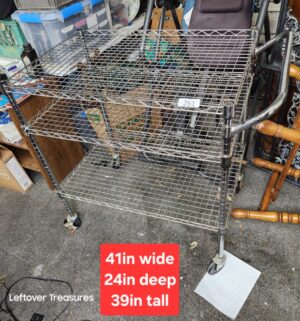 o261- Large rolling utility cart - Image 1