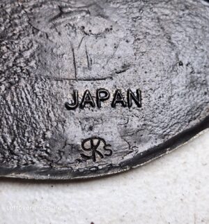 o264- ornate decorative halberd axe spearhead wall mounts. Vintage Japan - Image 3