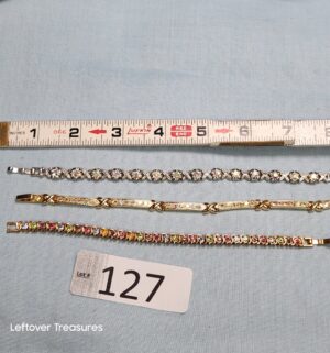 p127- 3 rhinestone bracelets