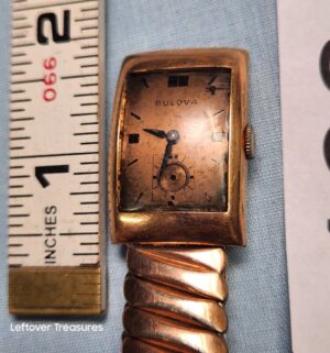 p128- Vintage Bulova 14k gold filled watch 0963519
