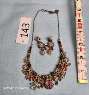 p143- Ayala Bar handcrafted necklace and earring set