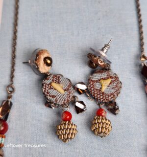 p143- Ayala Bar handcrafted necklace and earring set - Image 3