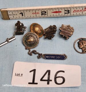 p146- sterling silver and gold filled pins
