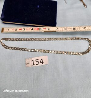 p154- Curb Link Sterling Silver Necklace