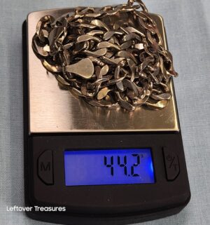 p154- Curb Link Sterling Silver Necklace - Image 3